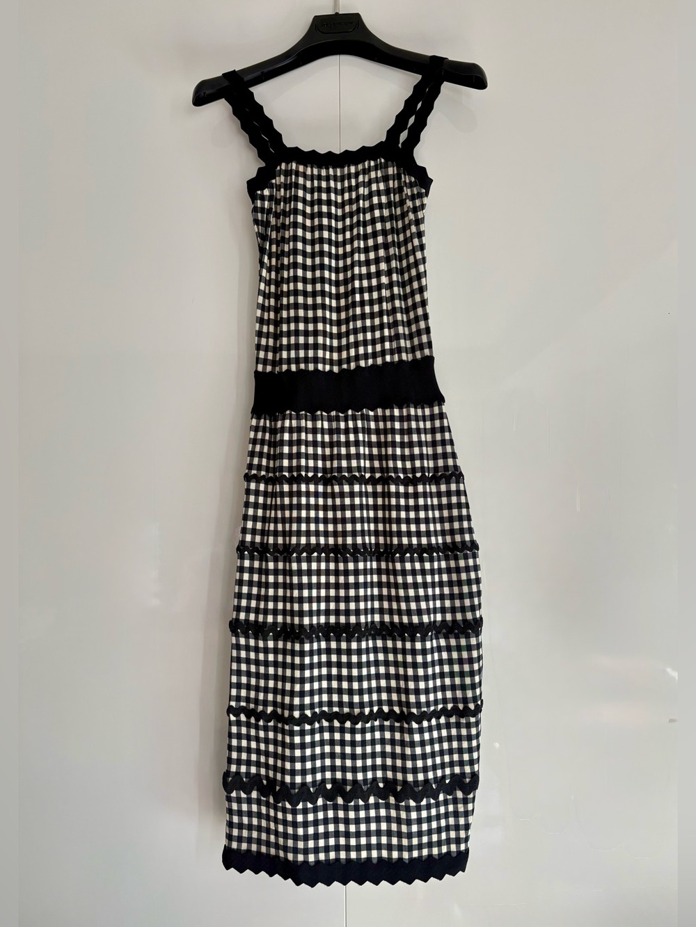 Archival Jean Paul Gaultier Soleil Gingham Mesh Midi Dress, size M